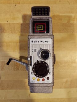 VINTAGE BELL HOWELL 8MM CAMERA FLOOD LIGHT BAR FOR INDOOR