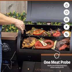 Pit Boss Ahumador de Pellets, Parrilla de Pellets de Madera de 500 Pulgadas Cuadradas Lexington, Serie Onyx