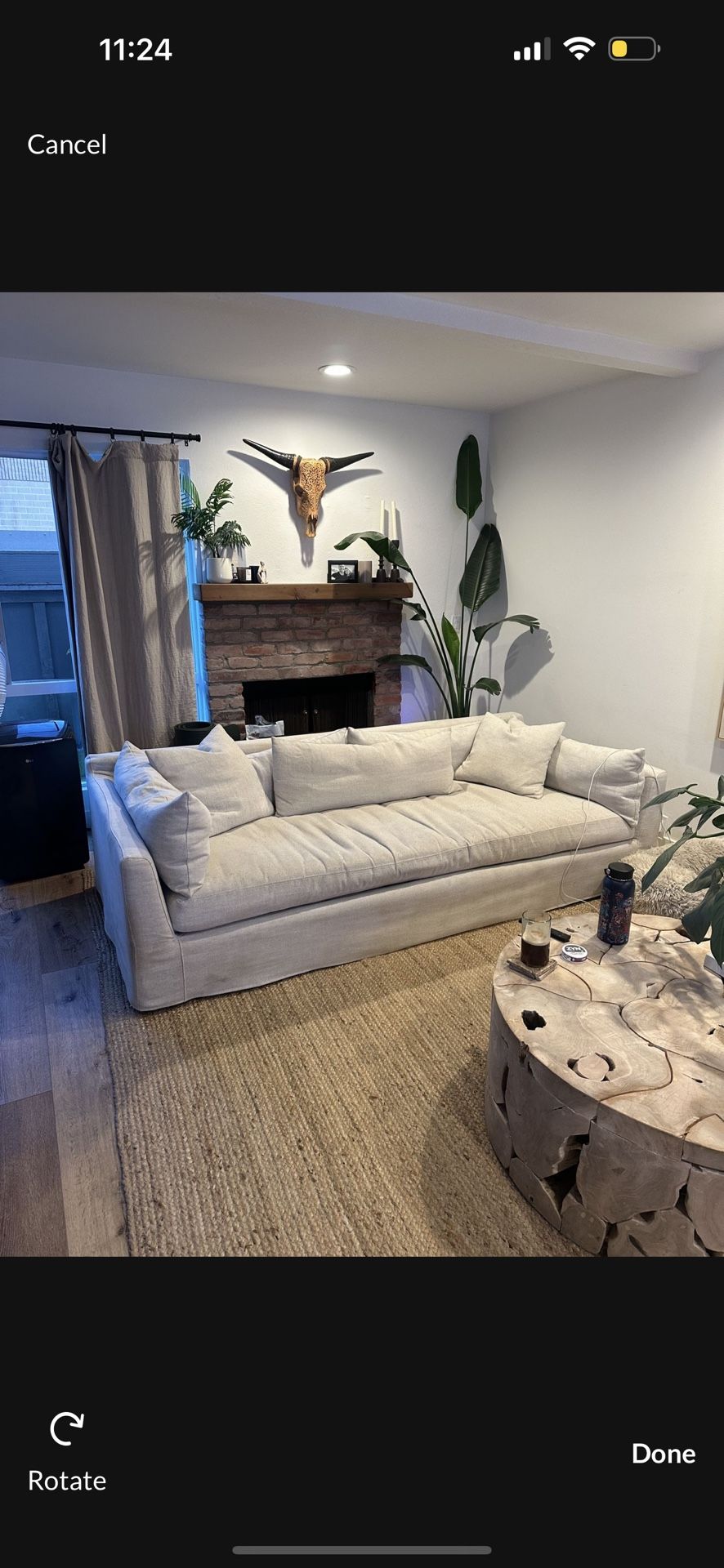 Deep Lounge Slipcover Sofa – Linen Beige – RH Cloud Style