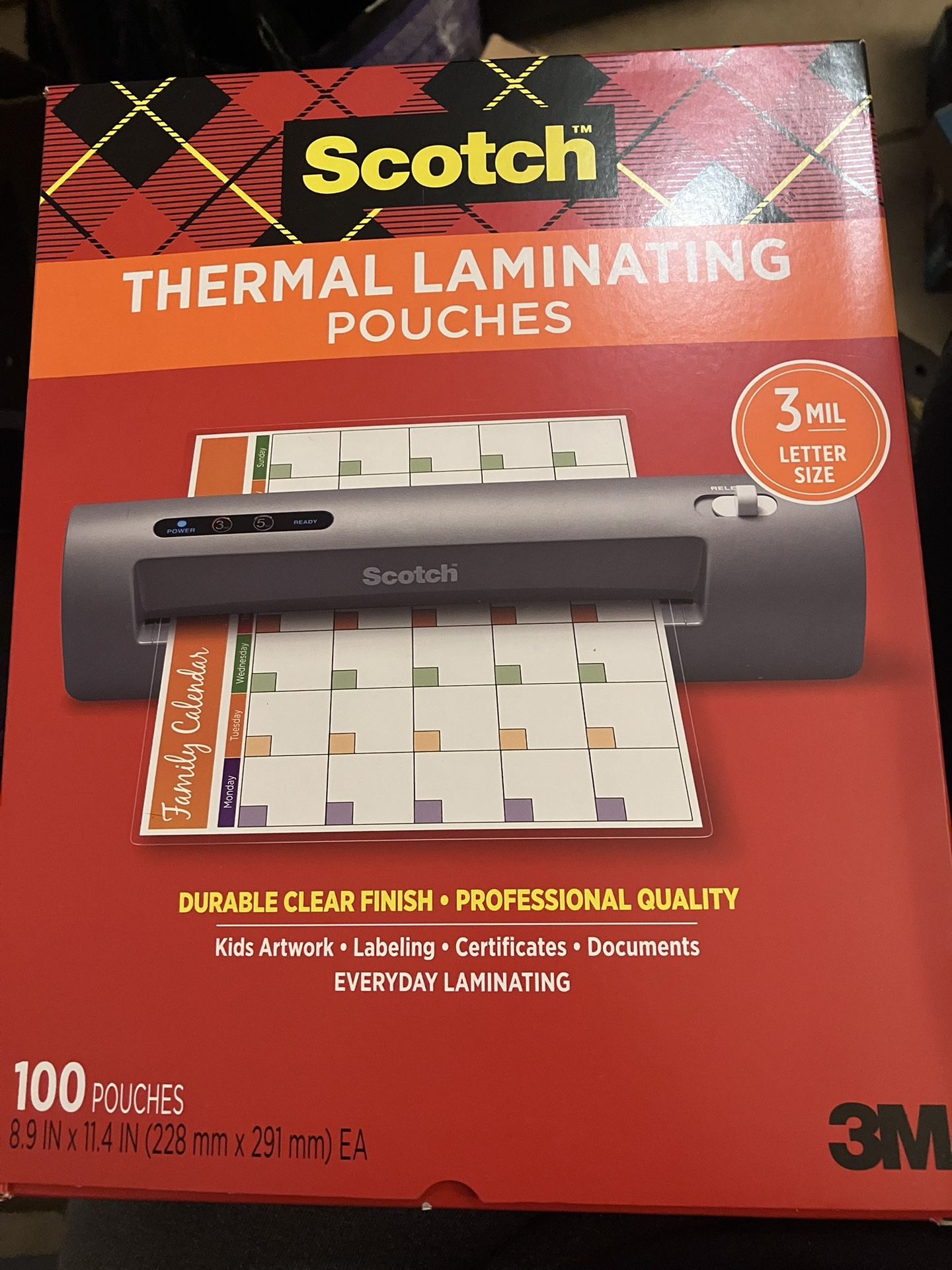 Scotch Thermal Laminating Pouches