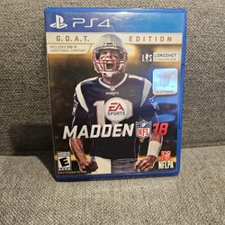 PS4 MADDEN NFL 18 GOAT EDITION