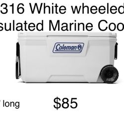 Brand New Coleman Wheeled Cooler, 35’ Long