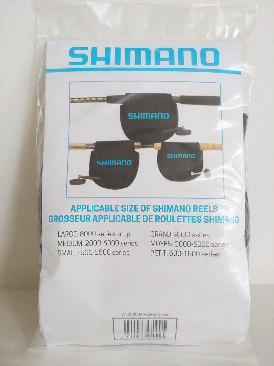 SHIMANO ANSC850A NEOPRENE SPINNING REEL COVER - LARGE - FISHING