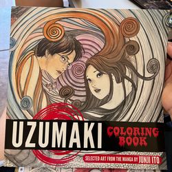 Uzumaki horror anime coloring book