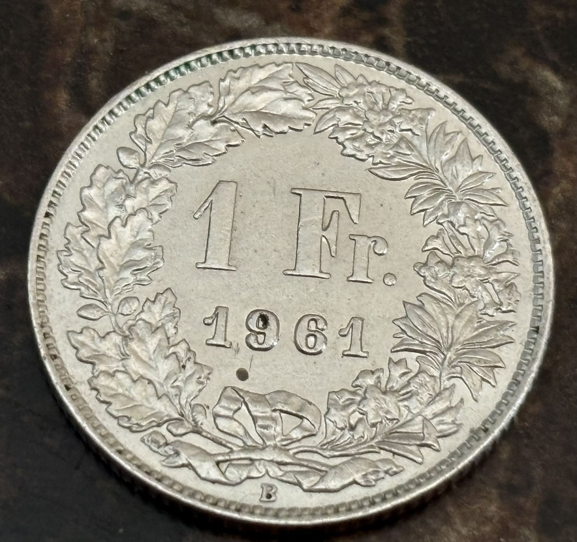 1 Frank 1961 Coin Of Switsland, Vintage Collectible