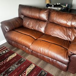Leather Reclining Couch