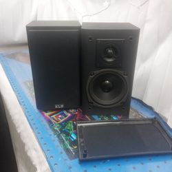 KLM 5" 2 Way Bookshelf Speakers 