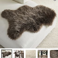 Two Faux Fur From Pottery Barn One Still Has Tags 