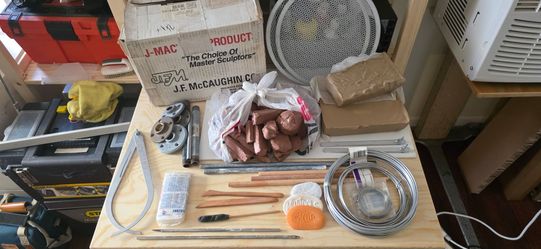 Professional modeling clay and Sculpting tools