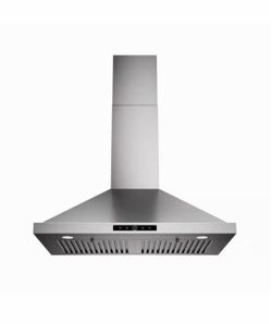 30 in. 500 CFM Ductless Convertible Wall Mount Range Hood in Stainless Steel with LED Lights, Filter and Touch Control
