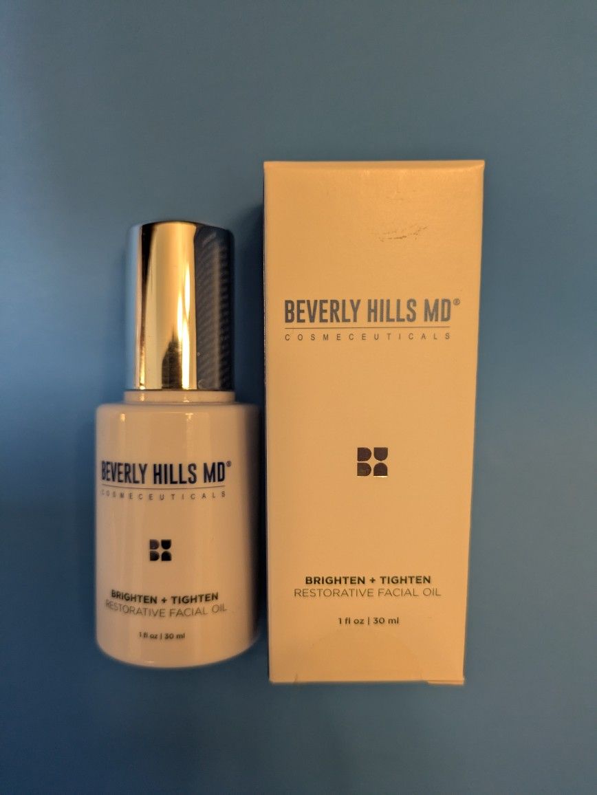 Beverly Hills MD Brighten And Tighten RESTORATIVE FACIAL OIL 1 Fl Oz