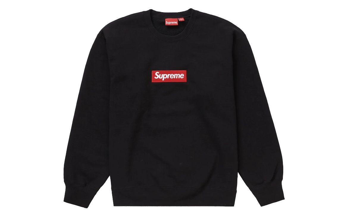 DS Supreme Box Logo Crewneck FW22 Black Size M