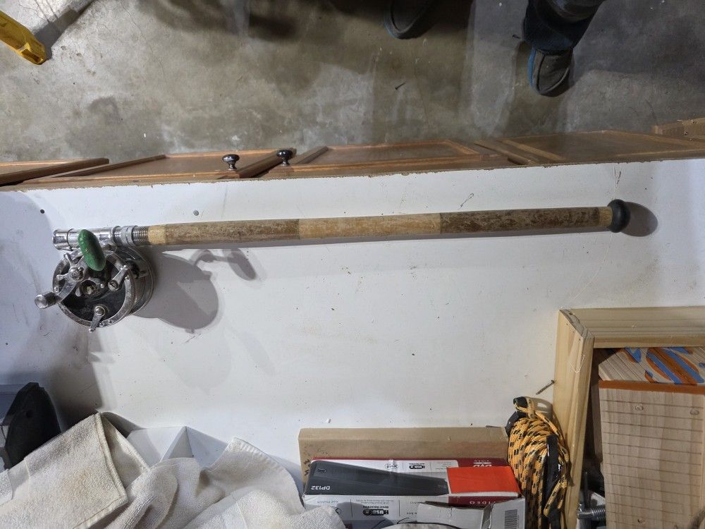 Vintage Reel And Tuna Rod