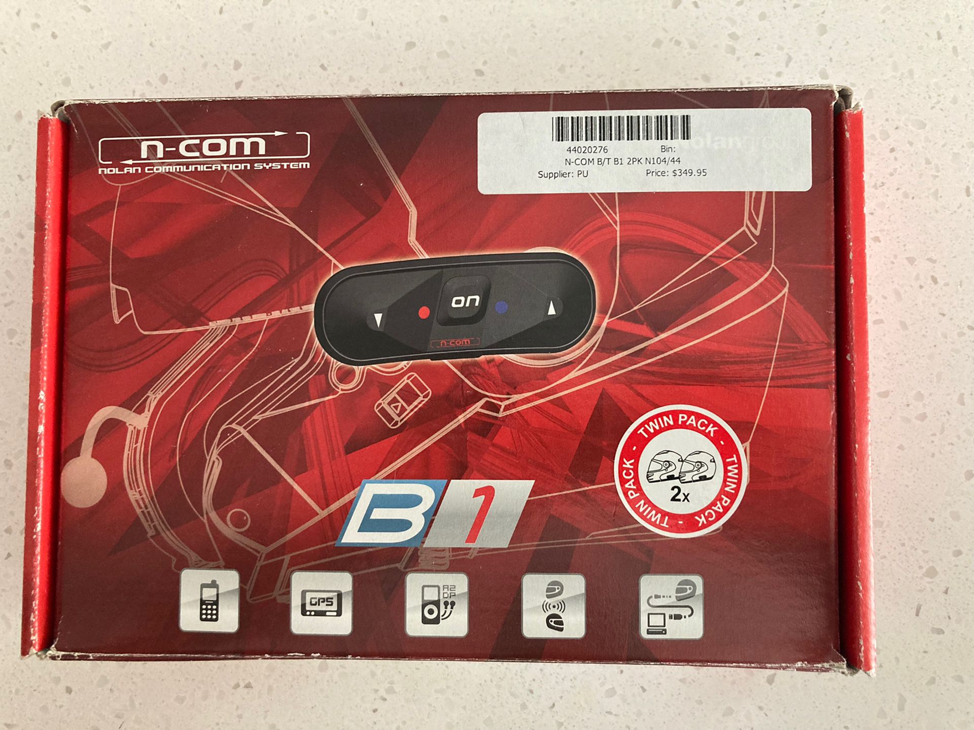 N-Com B-2 Bluetooth Twin Pack Headset