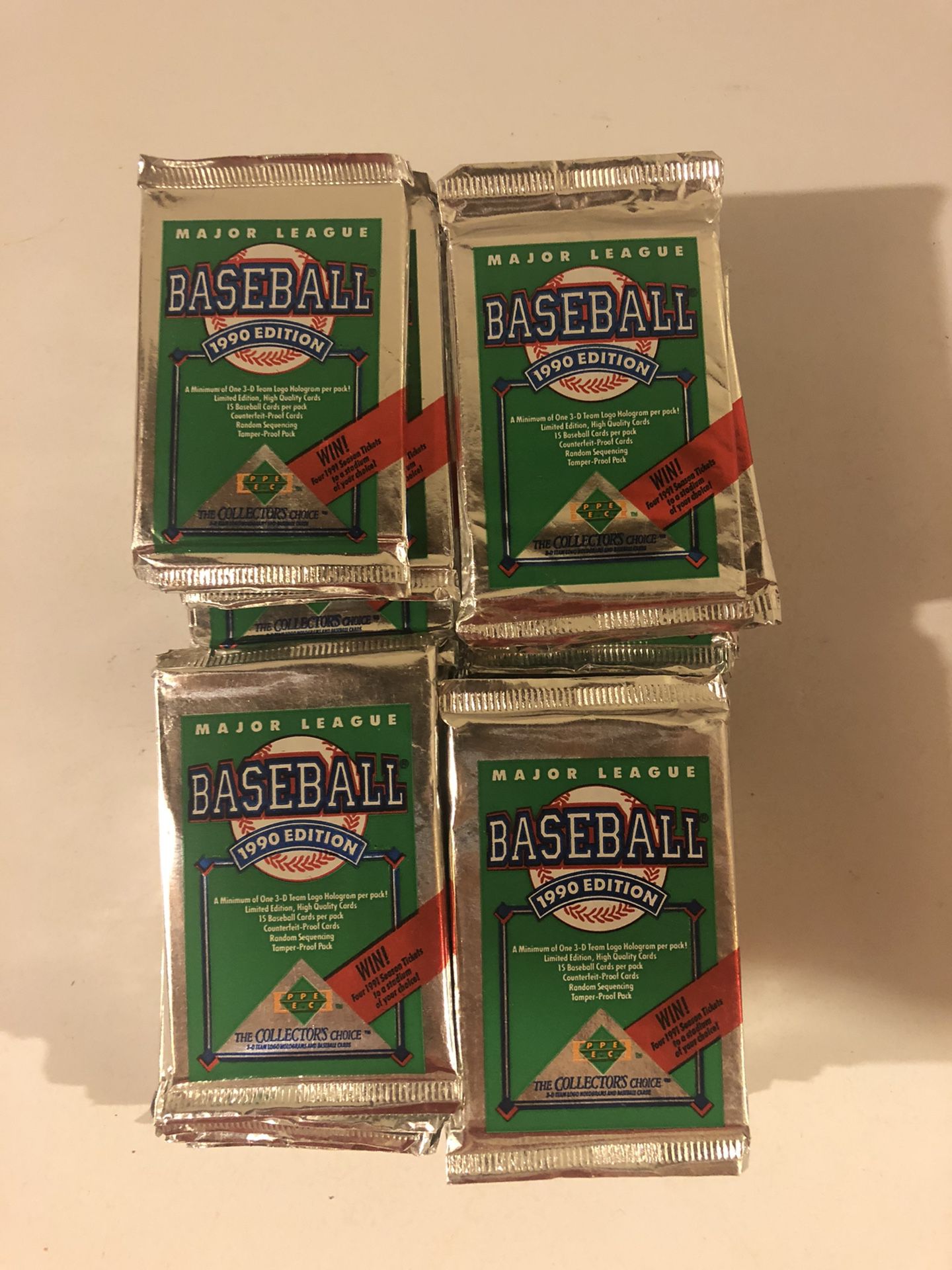 1990 Upper Deck unopened baseball card packs