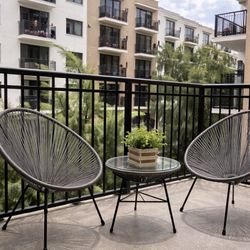 Sillas Exteriores Para Balcón- Poco Uso.