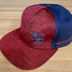 FC Barcelona L/Xl Adjustable Red And Blue Cap w raised letters and embroidery