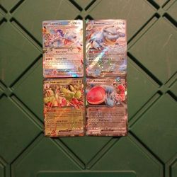 Pokemon Stellar Crown 4 (ex) Card Bundle
