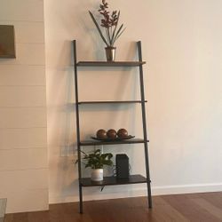 Ladder Shelf, Bookshelf Rustic Brown