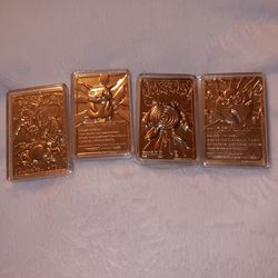 Pokemon Gold Plated Vintage Cards