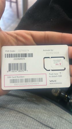 New T-Mobile SIM Card With $30 Plan