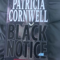 Patricia Cornwell black notice book