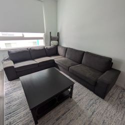 Kivik 5 Seat Sectional In Anthracite