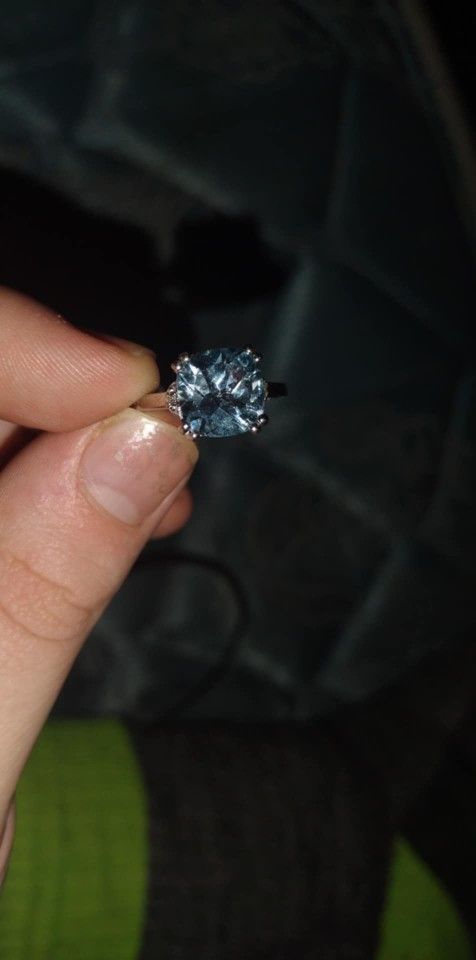 Aquamarine Engagement Ring