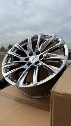 FREE DELIVERY- 22” OEM CHROME ESCALADE RIMS SILVERADO TAHOE GMC YUKON 22x9