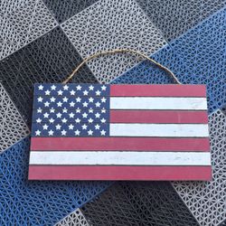 Wood American flag