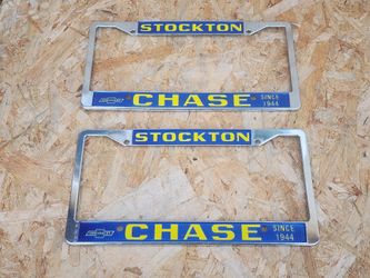 CHEVROLET metal plate frames