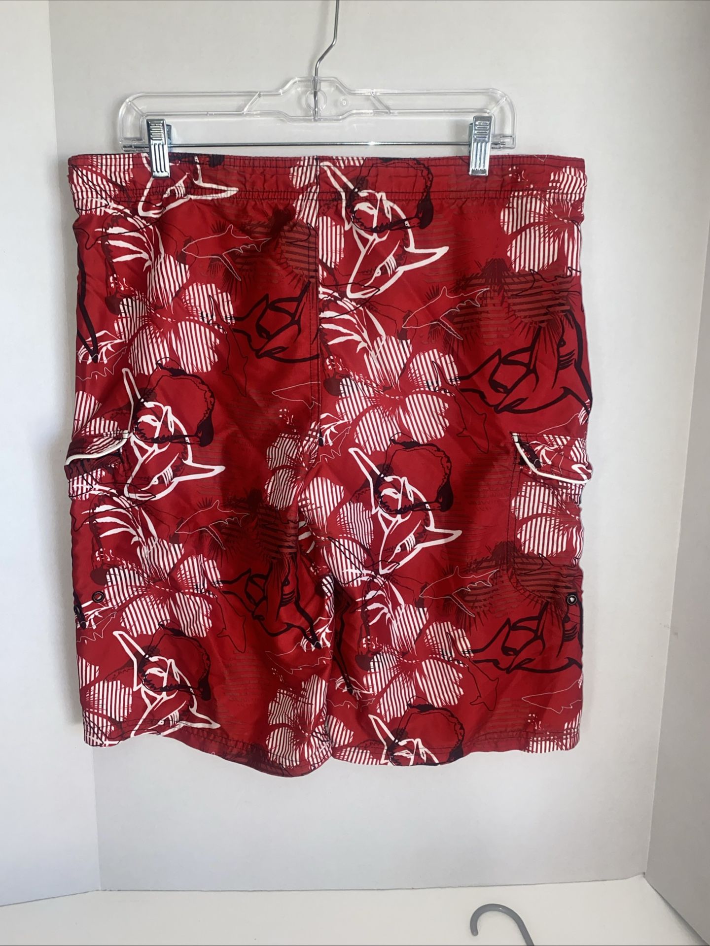 Ocean Pacific Men’s Swimsuit Board Shorts, Vintage Extra Large
