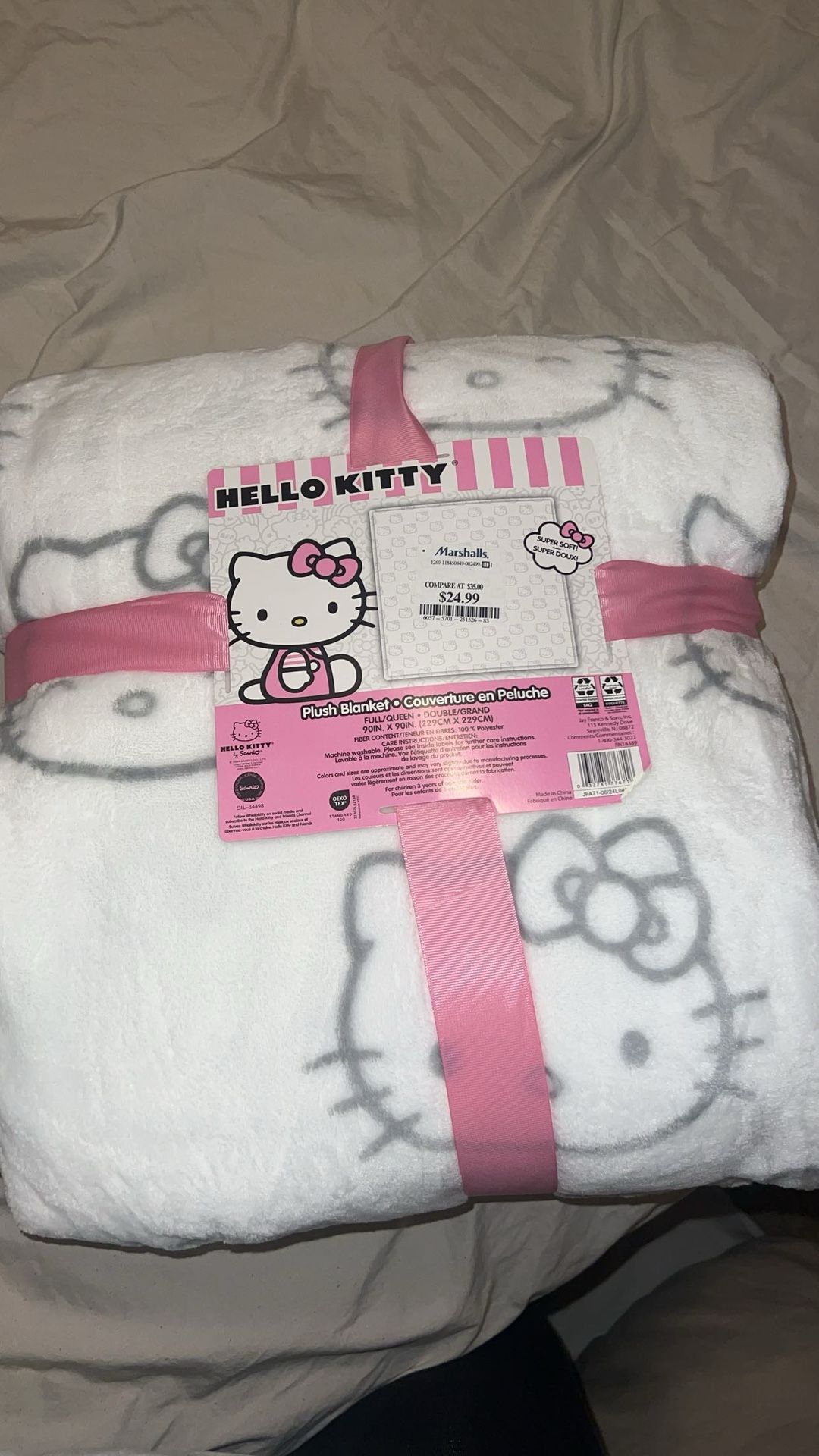 Hello Kittt Full/queen Blanket