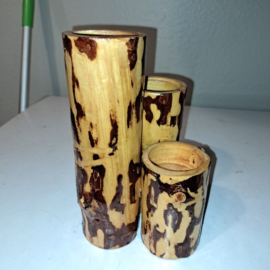 Wooden Candle Holder