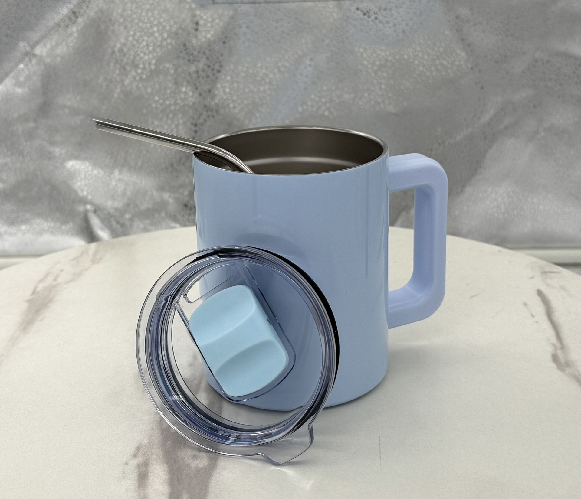 Stainless Steel Vacuum Insulated 12oz Cup, Mug with Magnetic Lid