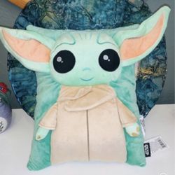 Disney Star Wars Yoda 3D Pillow Large 14” NEW