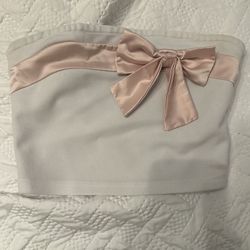 Pink Bow Tube Top 