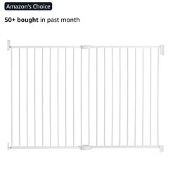 Munchkin® Extra Wide Extending XL™ Metal Toddler Baby Gate for Stairs Hallways and Doors White 