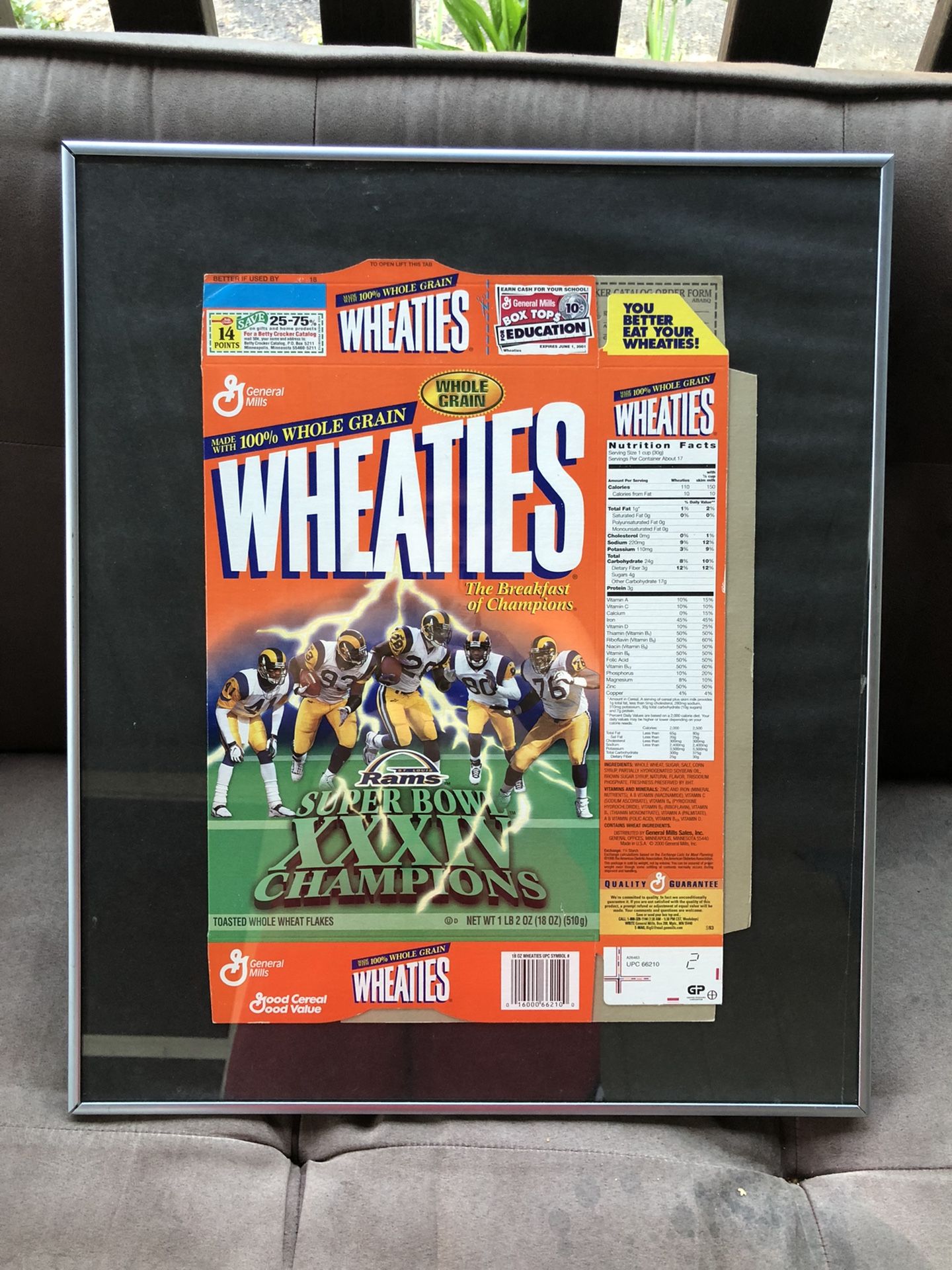 St. Louis Rams Wheatie Box