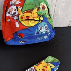 Pokémon backpack And Pencil Pouch