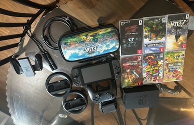 Nintendo Switch With Accesorios And Games