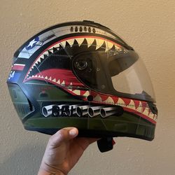 Complete Closed Motorcycle Helmet Adult Size