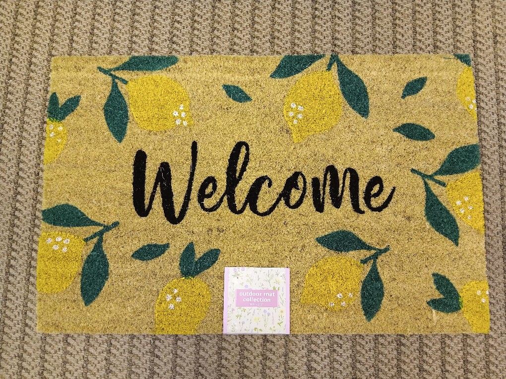 Brand New Lemon WELCOME Mat For Sale