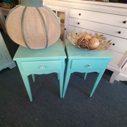 CUTE SIDE TABLES AT PICKY PINCHERS 3643 5TH AVE N ST PETE OPEN WEDNESDAY THRU SUNDAY NOON TO 6 PM FREE DELIVERY