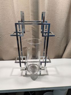 Z Gallerie "Quatre" Modern Geometric Wall Sconce Candle Holder (Pair)