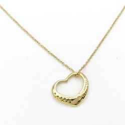 Tiffany 18k gold heart-shaped diamond necklace
