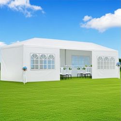 Canopy 🥳 Party Tent Wedding party tent outdoor canopy tent with  side walls white FOR S@LE 30x10