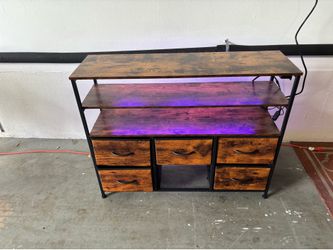 Dresser with LED , Outlets and USB