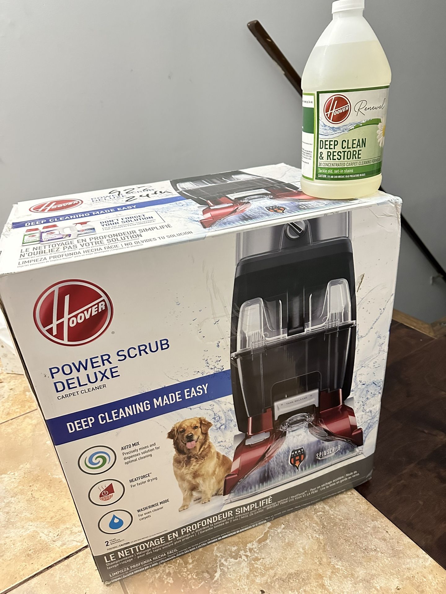 New Hoover Power Carpet Cleaner Machine