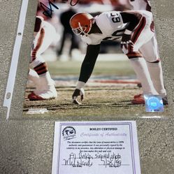 Al “Bubba” Baker Cleveland Browns Signed 8x10 Photo With COA